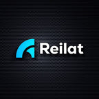 Reilat logo on a dark textured background