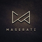 Maserati logo on a dark textured background