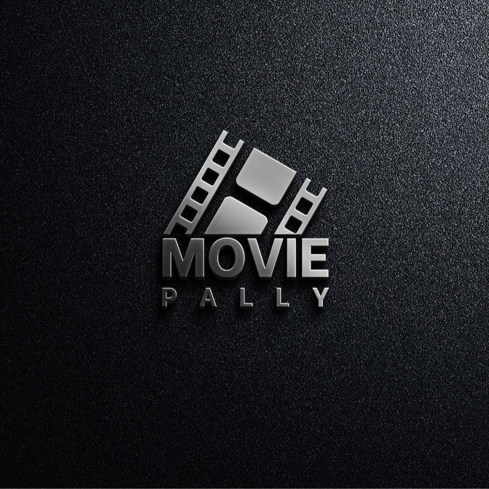 Logo for 'Movie Pally' on a dark textured background