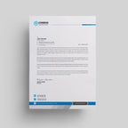 Letterhead with Codexo logo on a gray background